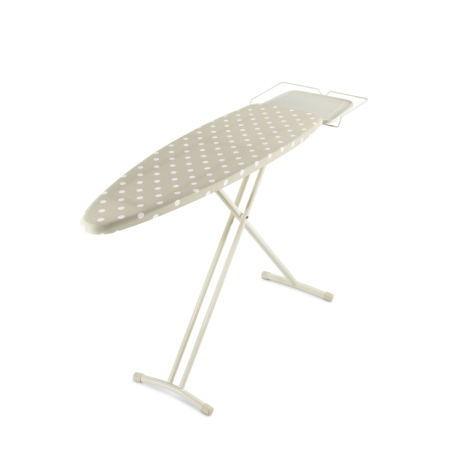 Bucatarie - Masa de calcat TI1200E1, suprafata 124 x 40 cm, inaltime pana la 93 cm, husa bumbac si spuma, 6 KG, inox, alb / negru