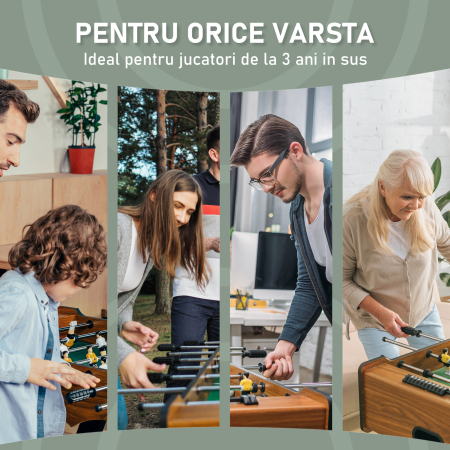  Masa de Foosball Profesionala in Lemn MDF, 87x 4 x78cm [6]