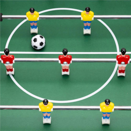 Masa fotbal copii 6 manere 18 jucatori structura mdf tabela, 69x35x62 cm, set complet, multicolor [11]