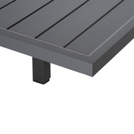 Masa de Gradina Extensibila  pentru 8-10 Persoane cu Structura din Aluminiu, 135-270x90x75cm, Gri [8]
