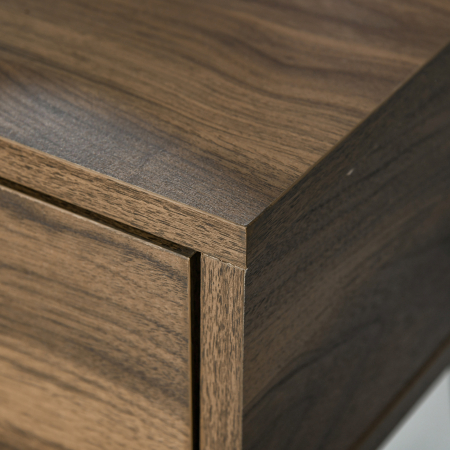  Masa de Machiaj in Stil Industrial, Set Masa de Toaleta cu Taburet si Oglinda de Machiaj, Postatie de Machiaj din Lemn si Metal pentru camera [7]