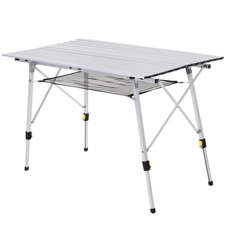 Prelate, pavilioane, umbrele terasa -  Masa de Picnic Pliabila din Aluminiu cu Custodie 120 x 70cm