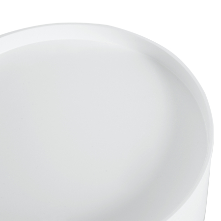  Masa de Salon Moderna cu Sertar in Lemn, Alb, Ф38x45cm [7]