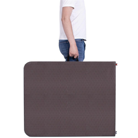 Masa dreptunghiulara pliabila multifunctionala, 1.8 m x 0.75 m x 0.75 m, imitatie ratan, maro [11]