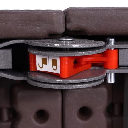 Masa dreptunghiulara pliabila multifunctionala, 1.8 m x 0.75 m x 0.75 m, imitatie ratan, maro [4]