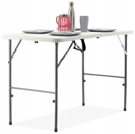 Masa dreptunghiulara pliabila multifunctionala, 120x75x60cm, alba [1]