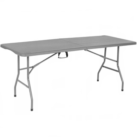 Gradina - Masa dreptunghiulara pliabila multifunctionala, 180x70x74cm, gri