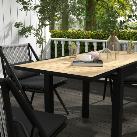  Masa extensibila pentru terasa, cu 4-6 locuri, 81-162 cm [7]