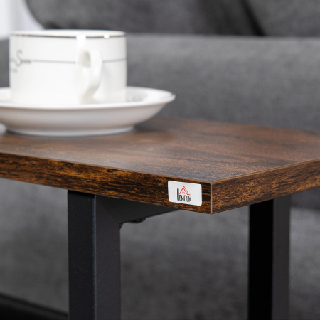  Masa laterala cu geanta de depozitare, masa de pat cu cadru din otel pentru spatii mici [8]