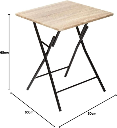 Masa pliabila 5Five Klapptisch pentru 2 persoane, 60x60 cm, lemn deschis [3]