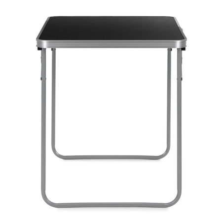 Masa pliabila camping cu maner transport, blat MDF si cadru aluminiu, 80x60x70 cm, argintiu si negru [11]