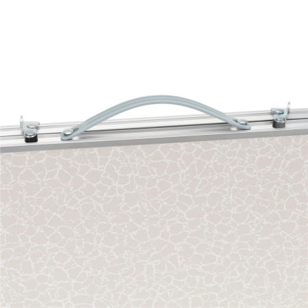 Masa pliabila camping sau picnic joasa cu maner transport, blat MDF si cadru aluminiu, 62x40x25 cm, gri [14]