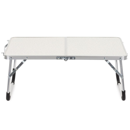 Masa pliabila camping sau picnic joasa cu maner transport, blat MDF si cadru aluminiu, 62x40x25 cm, gri [20]
