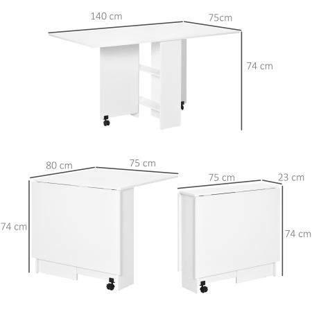 Masa Pliabila cu Etajera Integrata si Roti [2]