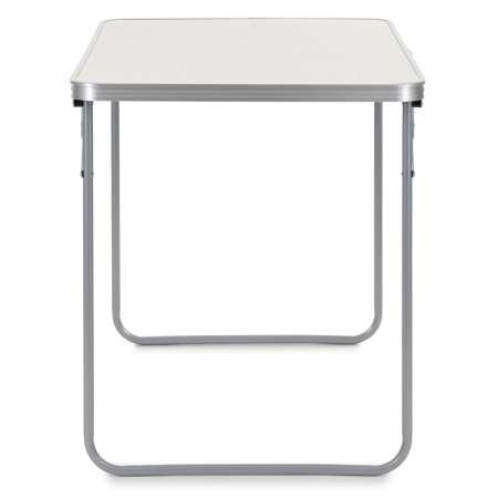 Masa pliabila pentru camping, cu maner transport, blat MDF si cadru aluminiu, 90x60x70 cm, gri [14]