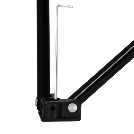 Masa plianta camping sau pescuit, cu 2 suporturi pahar, 46x46x45 cm, negru [11]