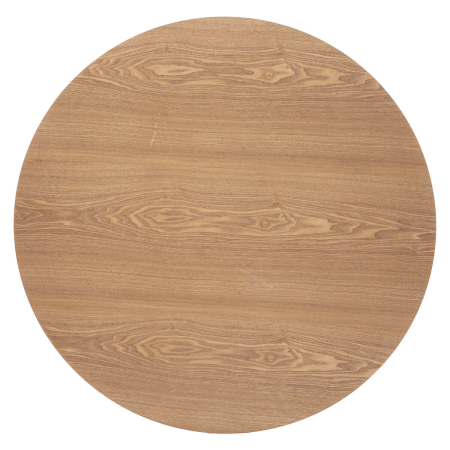 Masa rotunda Atmosphera Elias, 102x74 cm, MDF si metal, negru si stejar [2]