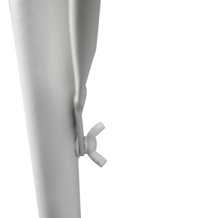  Masa suspendata pentru balustrada, reglare pe 3 niveluri, dreptunghiulara, din metal, 60x40x40/45/50cm alb [8]