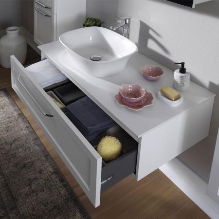 Masca cu blat pentru lavoar, Kolpasan, Blanche, 110 cm, alb [5]