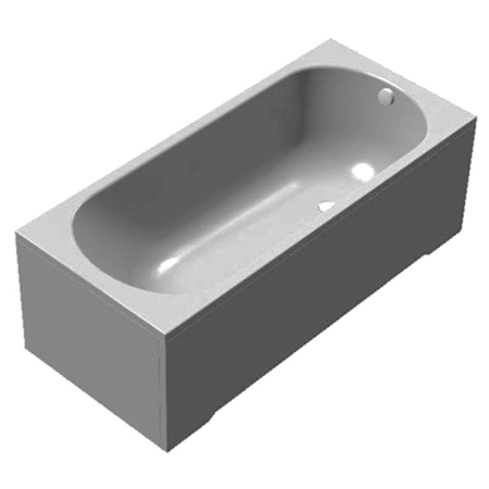 Cazi baie - Masca frontala, Kolpasan, pentru cada Betty 180 x 80 cm, alb