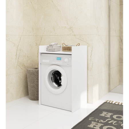 Masca pentru masina de spalat cu polita, PAL laminat, 64x50x98 cm, alb [4]