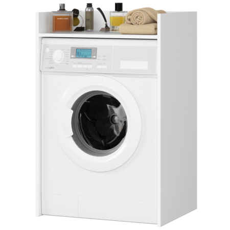 Masca pentru masina de spalat cu polita, PAL laminat, 64x50x98 cm, alb [1]