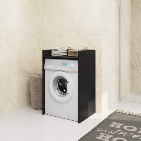 Masca pentru masina de spalat cu polita, PAL laminat, 64x50x98 cm, negru [4]