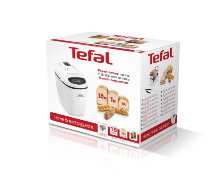 Masina de paine Home Bread Baguette PF610138, 1600 W, 16 programe, pornire programabila, pastrare la cald, tava patrata, cu invelis antiader [7]