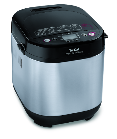 Bucatarie - Masina de paine Pain et Delice PF240E38, 700 W, 20 programe, pornire programabila, pastrare la cald, tava patrata, cu invelis antiaderent, r