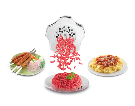 Masina de tocat carne HV8  Plus 9 in 1 NE688837, 2200 W, 3 site inox, 6 accesorii, functia Reverse, gri [3]