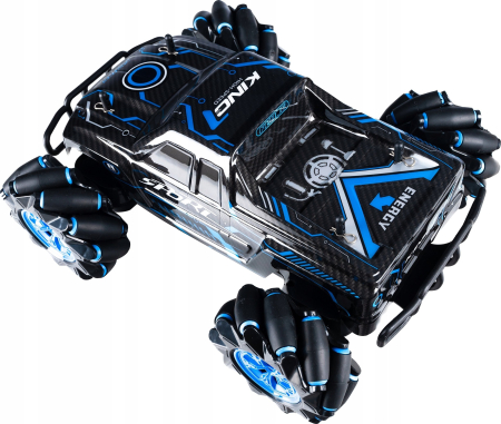 Masina teren 4x4 telecomandata role laterale drift gesturi, 27x22x13 cm, viteza 20 kmh, negru [14]
