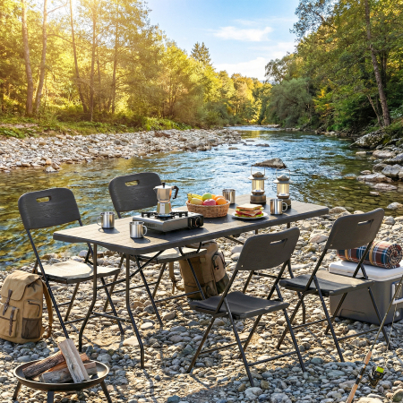  masute pentru plaja usoare mobilier de camping bucatarie plastic pop pliabil pentru banchete [8]