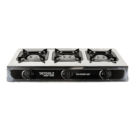 Mini Aragaz Portabil Detoolz DZ-EI1009-G01, 8.4KW, 3 Ochiuri, Piezo [6]