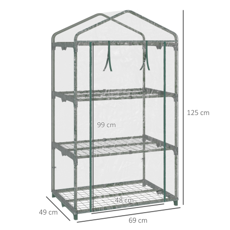  Mini Sera de Gradina cu Invelis din Plastic [2]