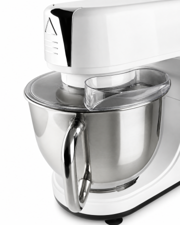Mixer cu bol din inox HAEGER CAKE BOSS, Bol 6L, 1500W, Miscare planetara pentru amestecare uniforma, 6 viteze si functie Impuls, Alb [3]