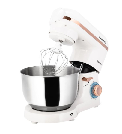 Mixer cu Daewoo DHM200MGW, bol, tip mixer mixer cu bol, putere w 2000, capacitate bol principal l 5.5, alb [1]