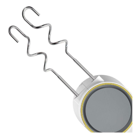 Mixer de mana Beko HMM62404W, 425 W, 5 viteze, functie Turbo, accesorii inox pentru mixat si framantat, alb [1]