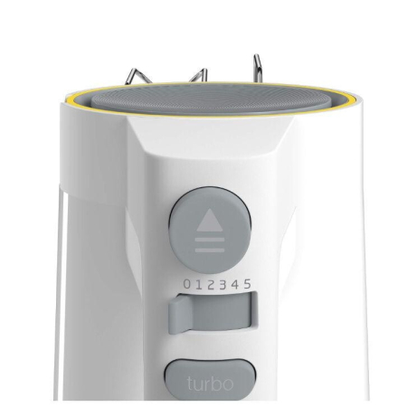 Mixer de mana Beko HMM62404W, 425 W, 5 viteze, functie Turbo, accesorii inox pentru mixat si framantat, alb [5]