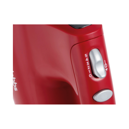 Mixer de mana Russell Hobbs 27150-56 Desire, 350W, 5 viteze + turbo, accesorii crom lavabile la masina de spalat vase, Rosu [3]