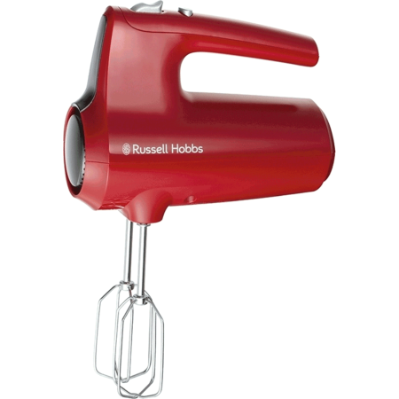 Mixer de mana Russell Hobbs 27150-56 Desire, 350W, 5 viteze + turbo, accesorii crom lavabile la masina de spalat vase, Rosu [1]