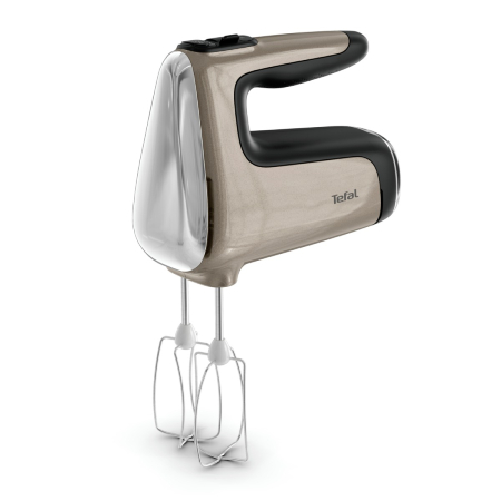 Mixer de mana Tefal Powermix Silence 4 in 1 HT663AF0, 850 W, 6 trepte de viteza, functie Turbo, maner ergonomic, 2 teluri inox, 2 carlige pentru aluat [8]