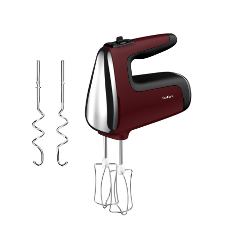 Mixer de mana Tefal PowerMix Silence HT652538, 600W, 6 trepte de viteza, tehnologie Silence600 functie Turbo, 2 teluri, 2 carlige, picior pasator [2]