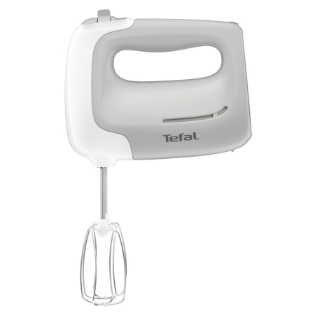 Mixer de mana Tefal Prep'Mix HT450B38, 450W, 5 trepte viteza, 2 teluri, 2 carlige, functie turbo, alb & gri [3]