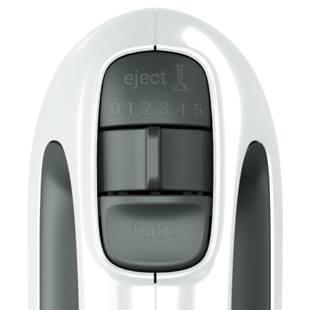 Mixer de mana Tefal Prep'Mix HT461138, 500W, 5 trepte viteza, functie turbo, 2 teluri, 2 carlige, picior pasator, pahar gradat, alb [9]