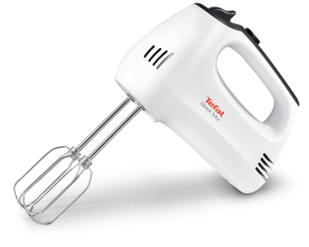 Mixer Quick Mix HT310138, 300 W, 5 trepte de viteza, functie Turbo, 2 teluri, 2 carlige, alb [2]