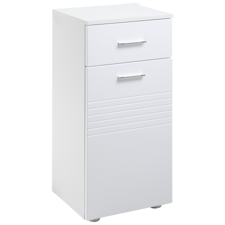 Mobilier pentru baie -  Mobilier Baie din Lemn cu Sertar si Dulapior 1 Usa cu Polite, 35x30x77,5 cm