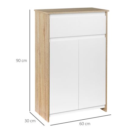  Mobilier Baie Lemn & Alb - Compact, Multifunctional si Elegant [2]