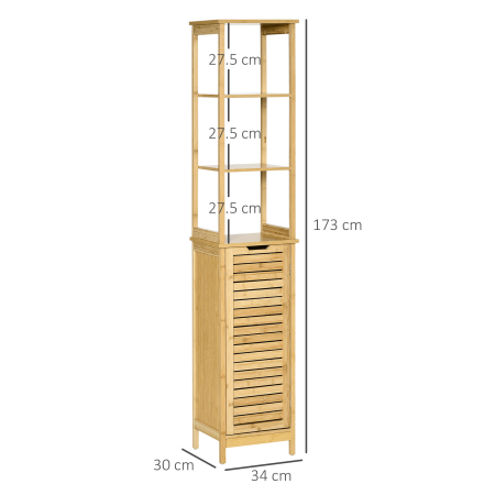  mobilier baie tip turn, lemn, 34x30x173 cm [2]