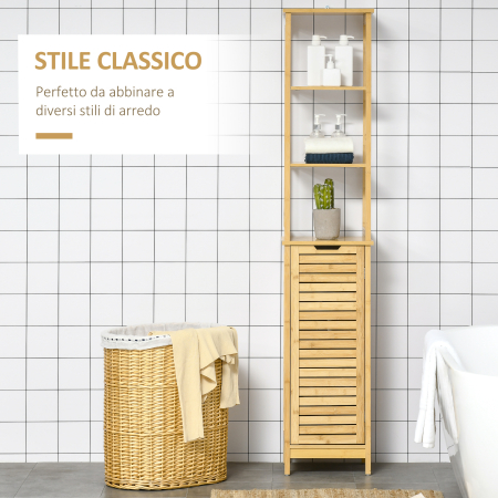  mobilier baie tip turn, lemn, 34x30x173 cm [3]