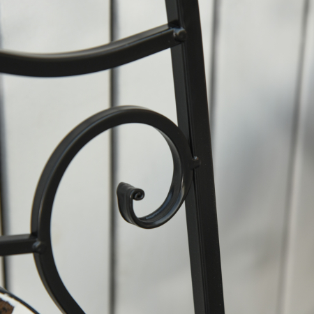  Mobilier Gradina 3 Piese - 2 Scaune & Masa Mozaic Metalica [7]